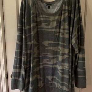 Torrid Camo Lightweight Sweatshirt